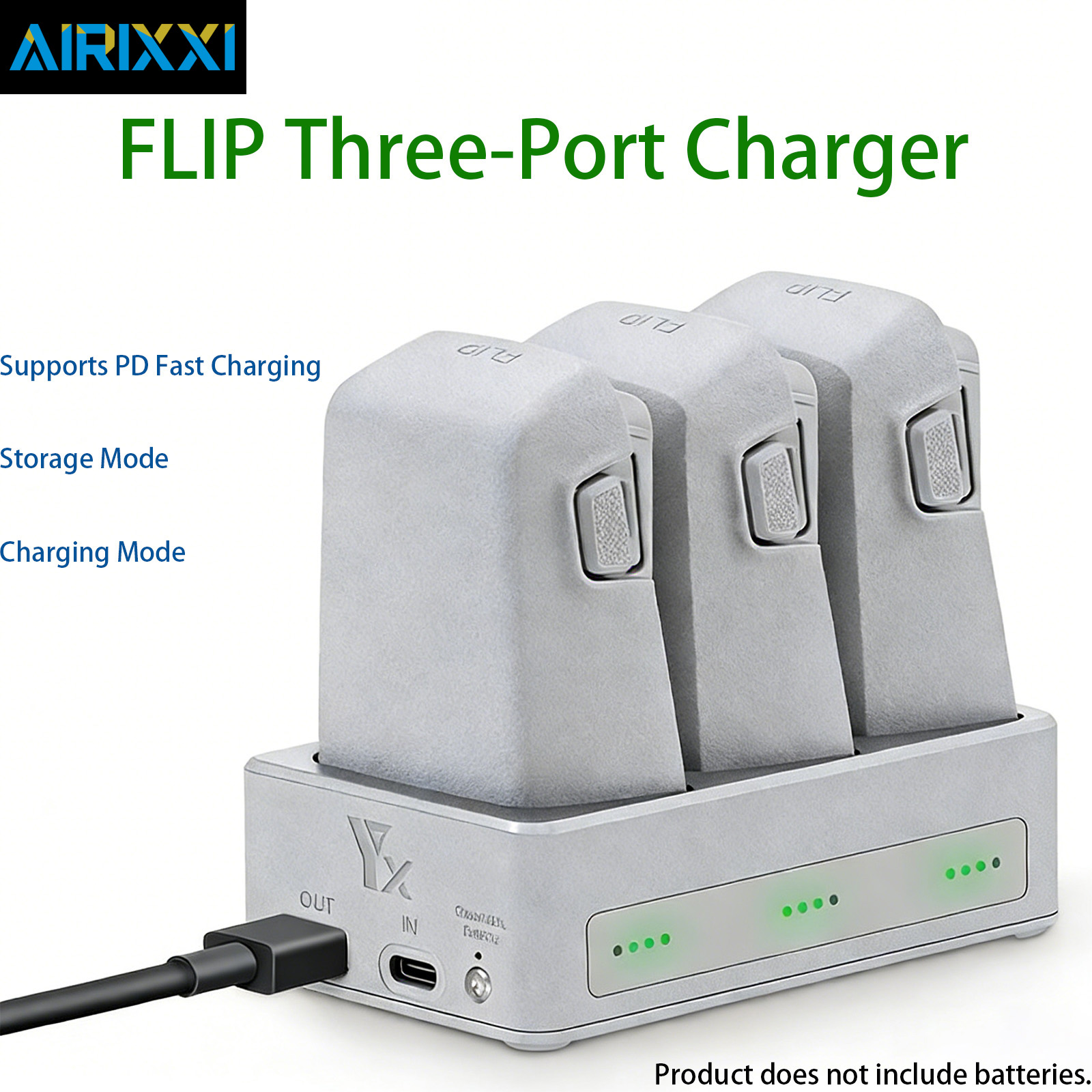 Drone Charging Hub - Nieuwe 3-poorts batterijladerhub voor Dji Flip
