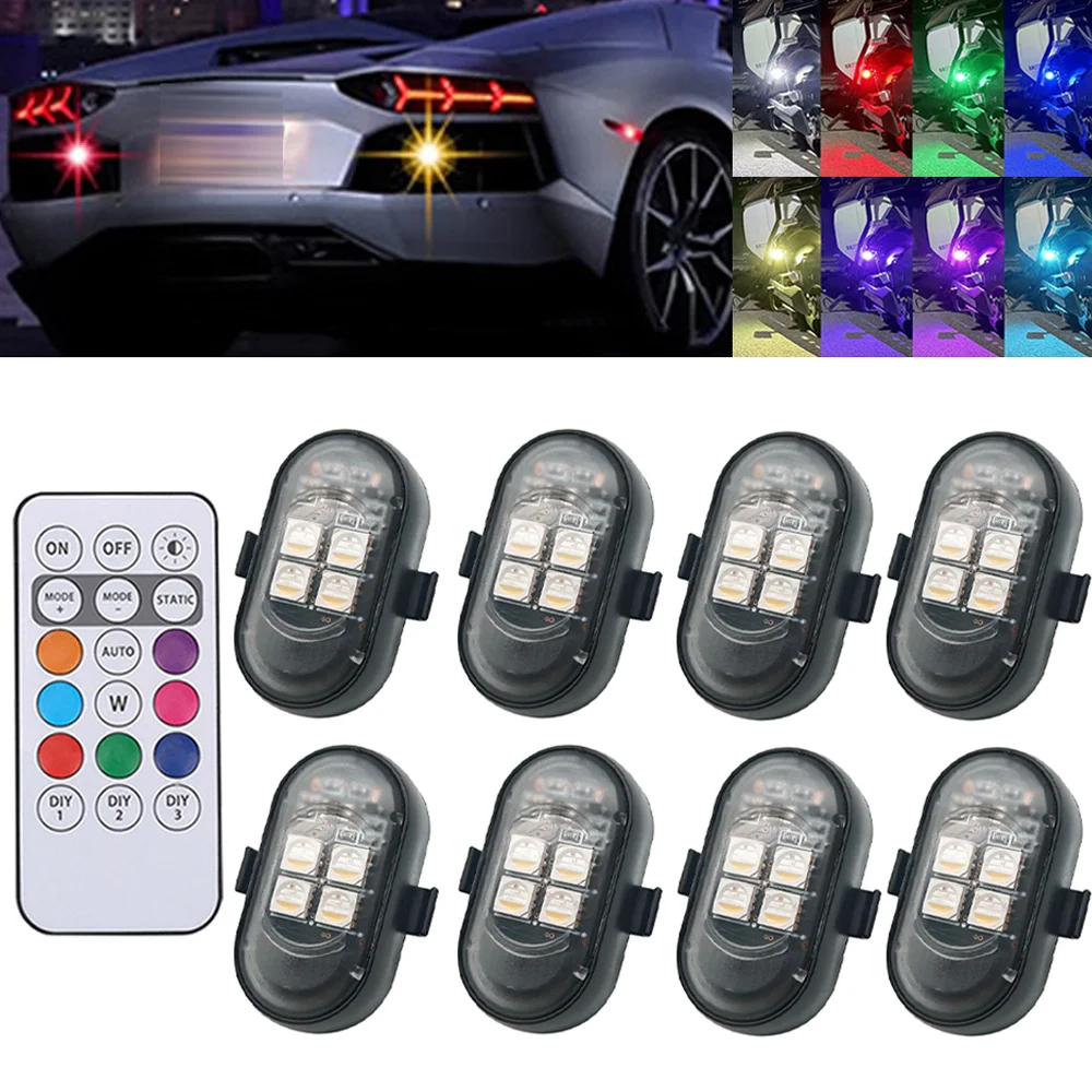 1-8PCS USB Oplaadbaar Waterdic - Drone Strobe Light recensie en prijs