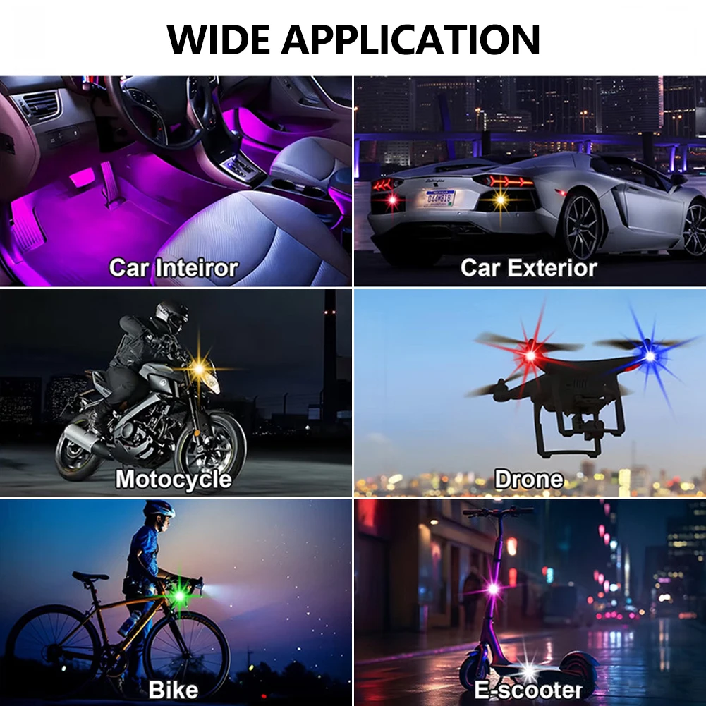 1-8PCS USB Oplaadbaar Waterdic - Drone Strobe Light recensie en prijs