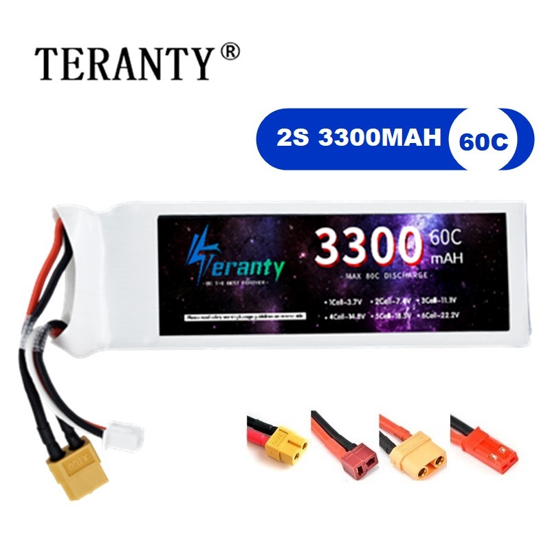 2S 7.4V LiPo Batterij 3300mAh  - Drone Battery Adapter recensie en prijs