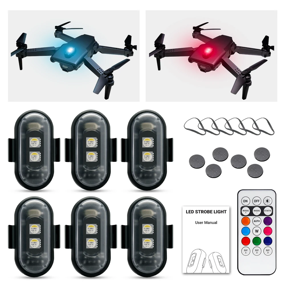 Motorstroboscooplicht, APP-ges - Drone Strobe Light recensie en prijs